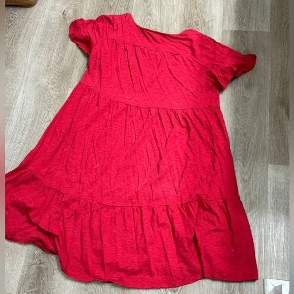 Torrid Red Midi Babydoll Knit Dress size 1 - Picture 4 of 4